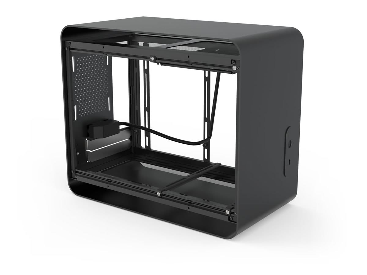 PCケース(自作PC用) STREACOM DA2 V1 Chassis Black DA2 – Mini-ITX Case – Streacom
